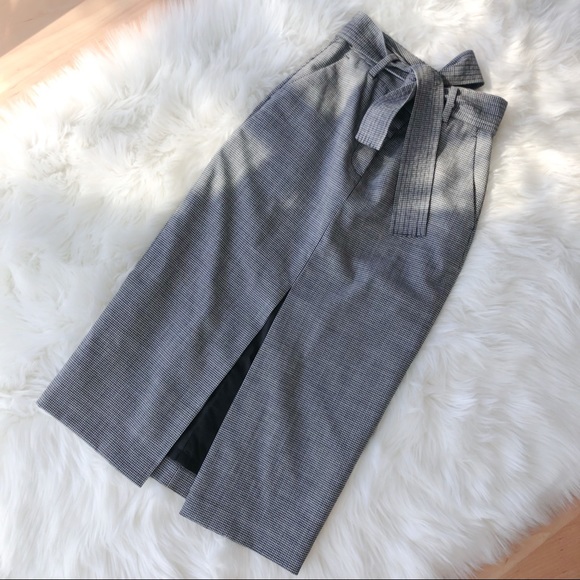 Aritzia Dresses & Skirts - {wilfred} mini-plaid pencil skirt with tie detail